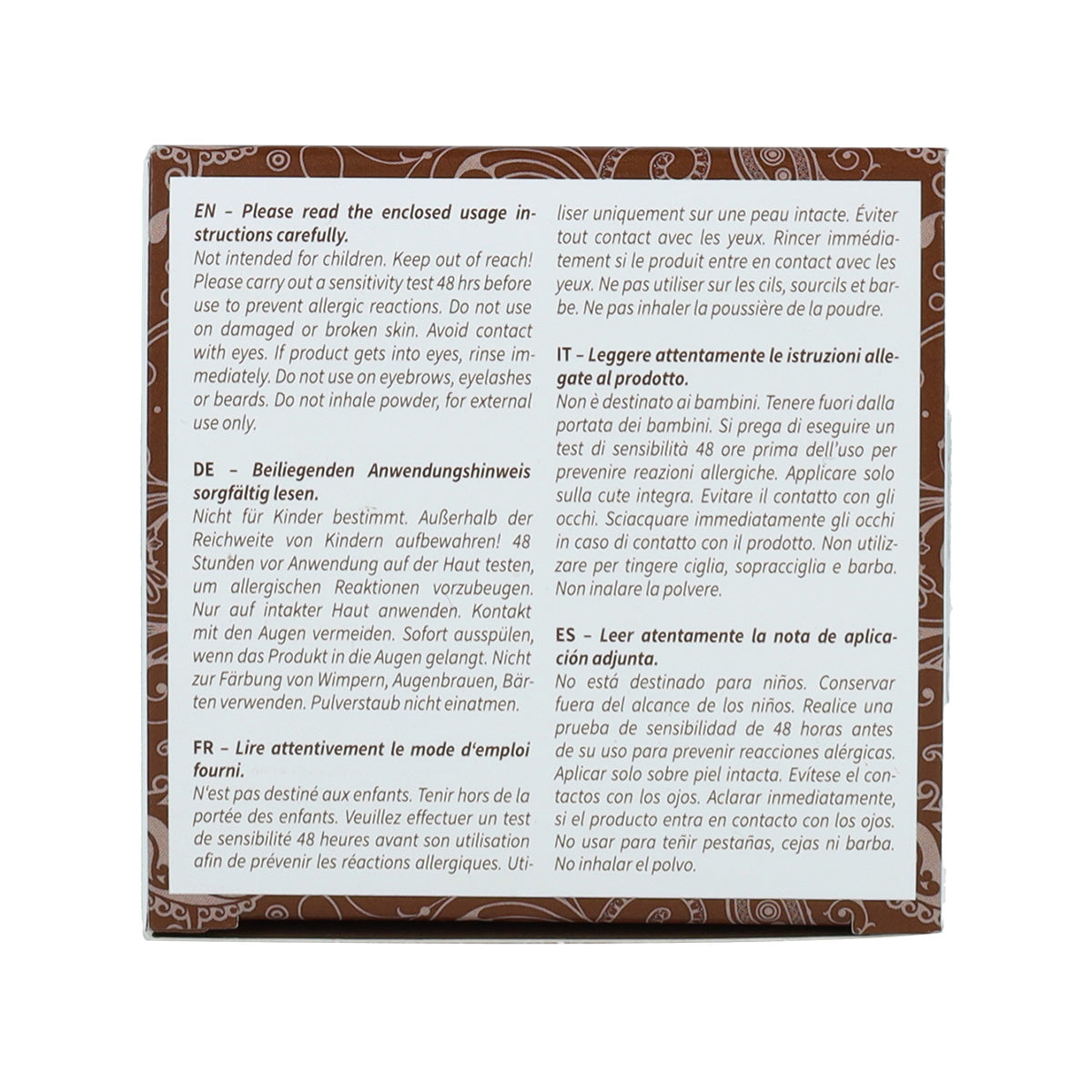 Tinte natural color castaño medio Khadi 100 g