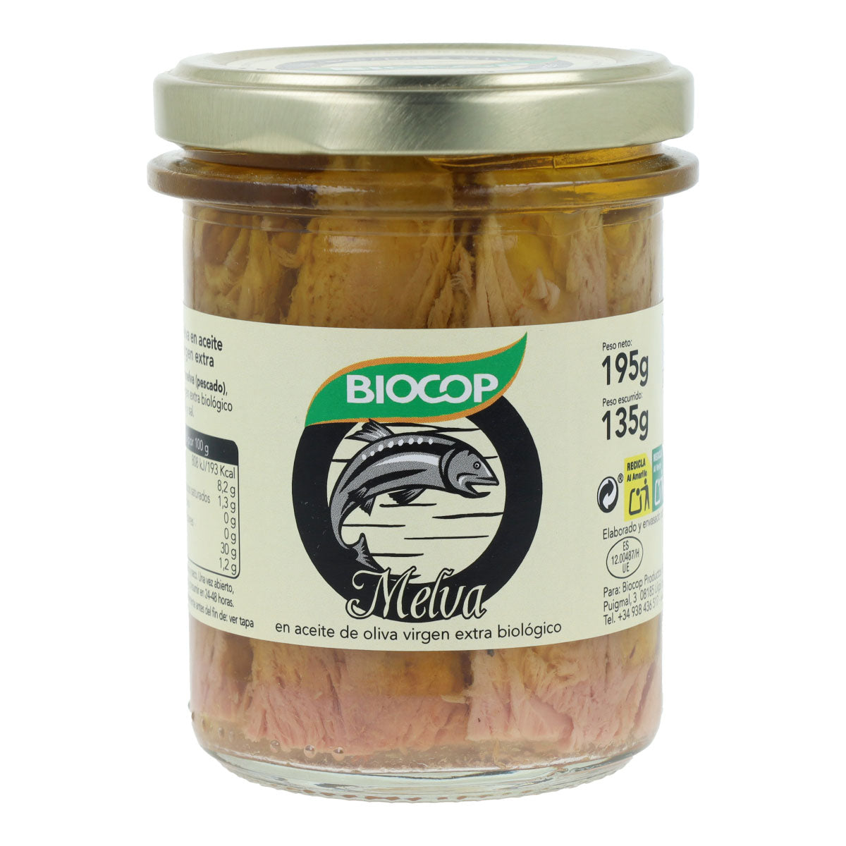 Konserwa z filetami z makreli Bio Biocop 195 g