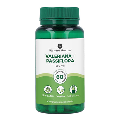 Valeriana + Passiflora Planeta Huerto 60 cápsulas