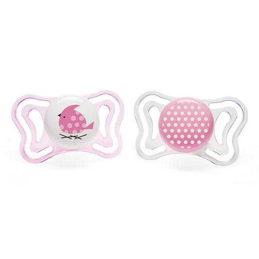 Chupete Physio Light silicona 2-6m 2ud Chicco Rosa