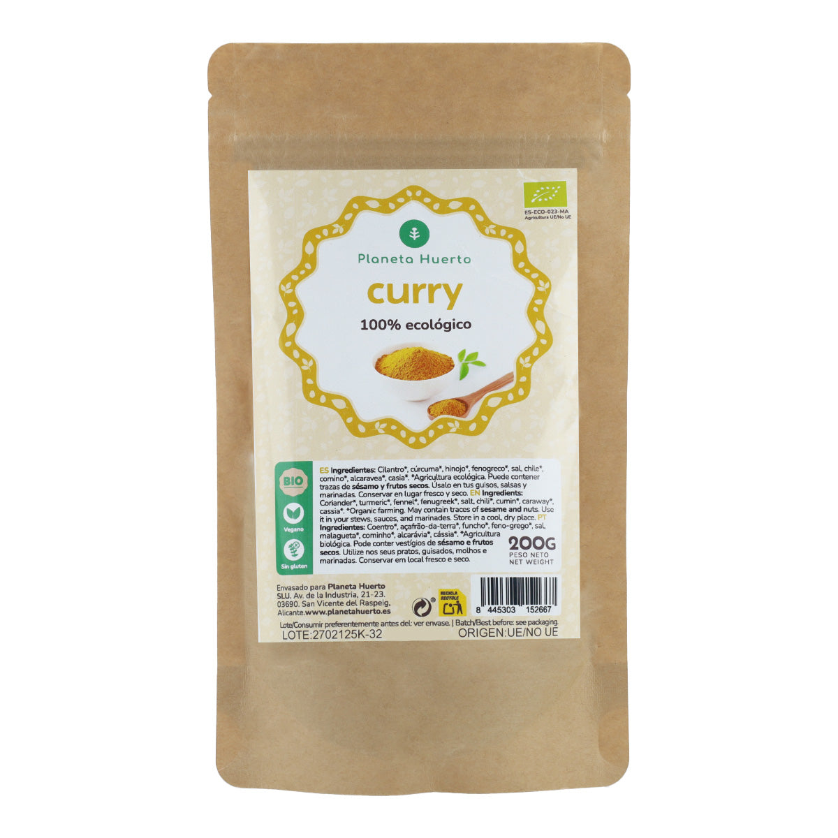 Curry w proszku ECO Planeta Huerto