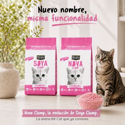 Zestaw Cat Arena Eco SoyaClump - Strawberry 7 L Żwirek dla kotów