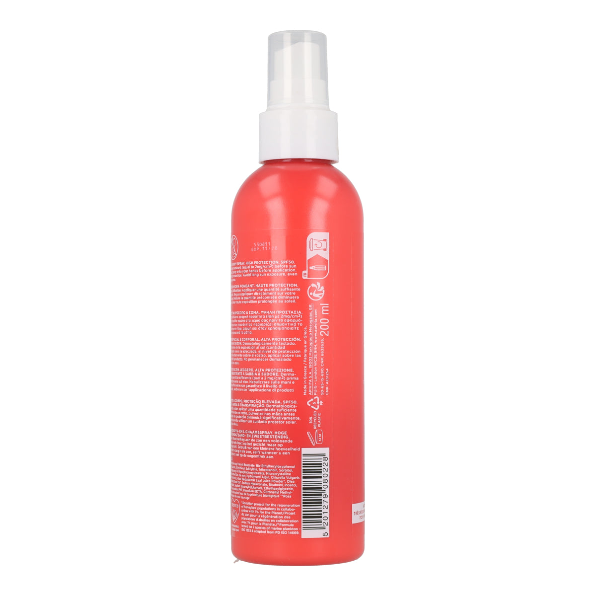 Spray do opalania Hydra Melting SPF50 Apivita 200 ml