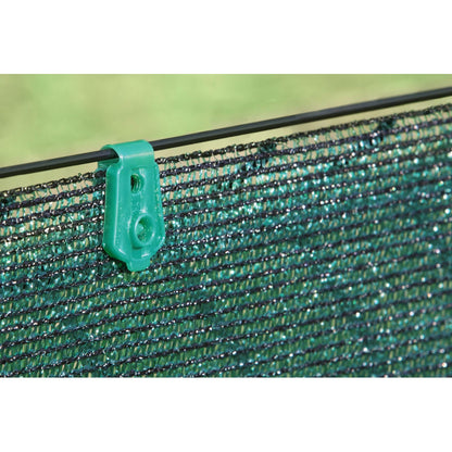 Clips de fijación malla tejida Fixatex verde 20 uds.