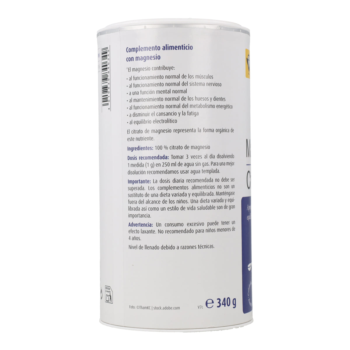 Cytrynian magnezu w proszku Raab 340 g