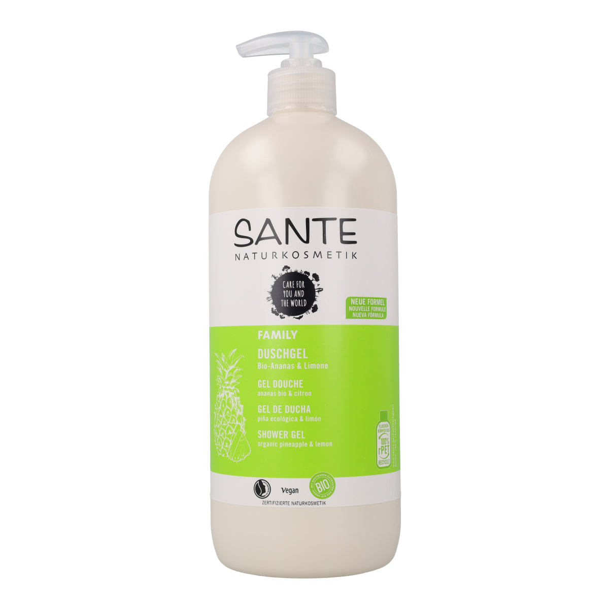 Bio żel pod prysznic o zapachu ananasa i cytryny Sante 950 ml