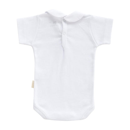 Body con cuello y manga corta blanco Cambrass talla 3