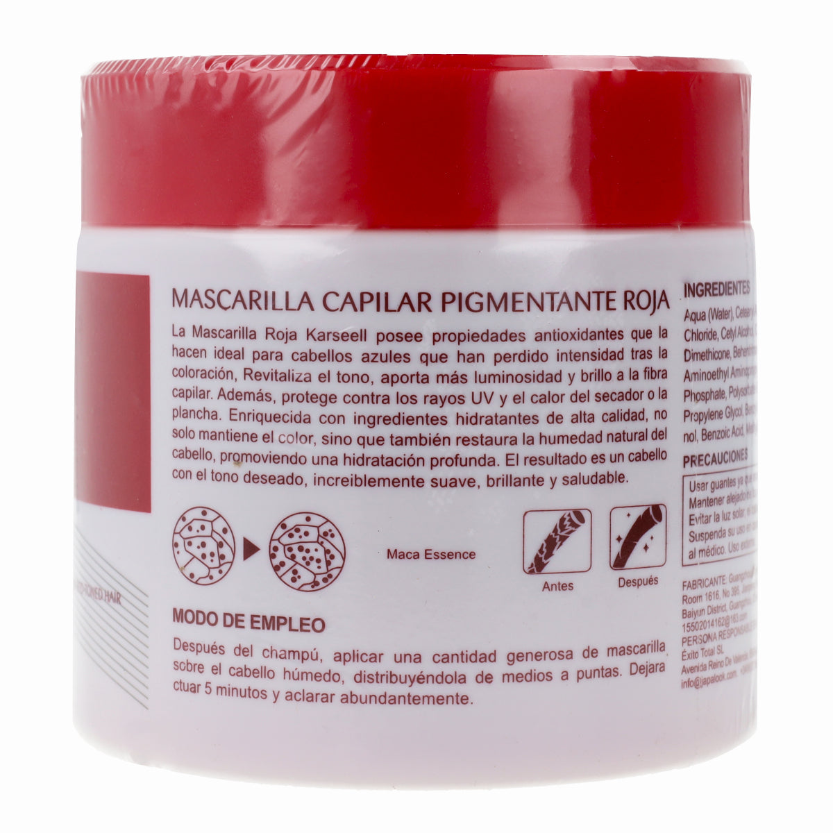 Mascarilla Pigmentante Roja Karseell 500 ml