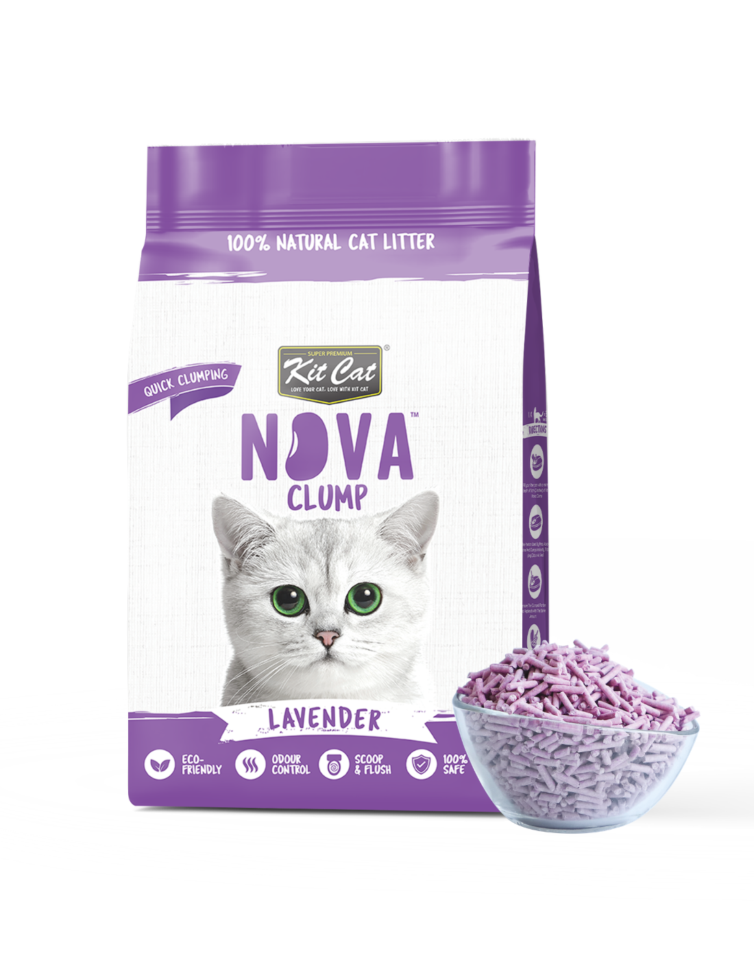 Zestaw Cat Arena Eco SoyaClump - Lavender 7 L Żwirek dla kotów