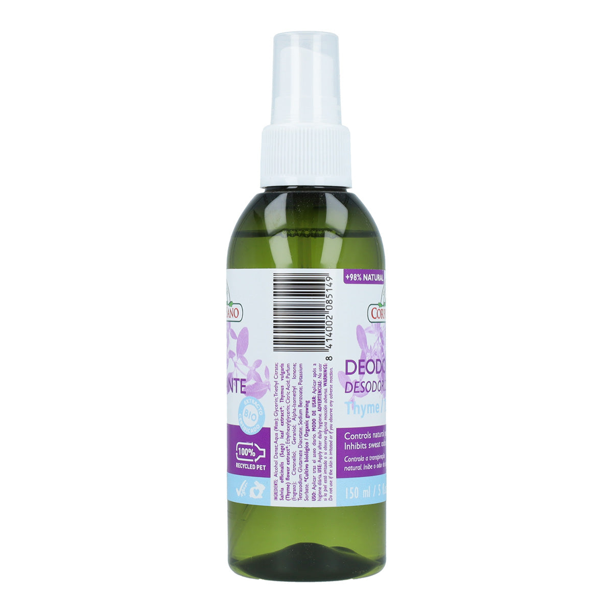 Desodorante tomillo Corpore Sano 150 ml