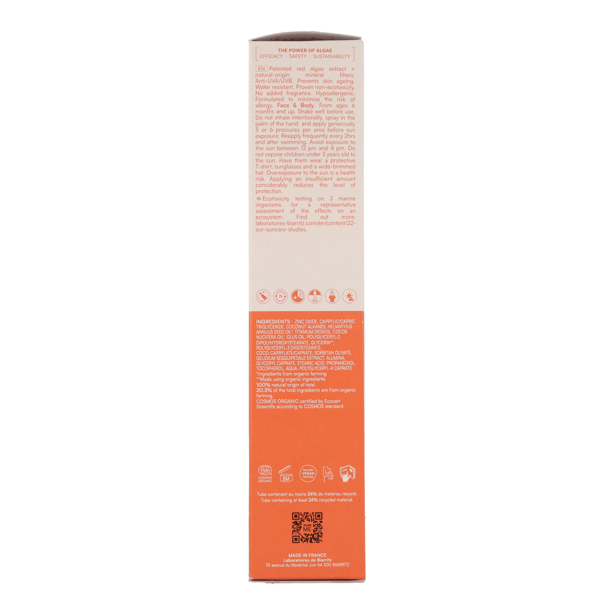 Spray do opalania na twarz i ciało SPF 50+ Biarritz 150 ml