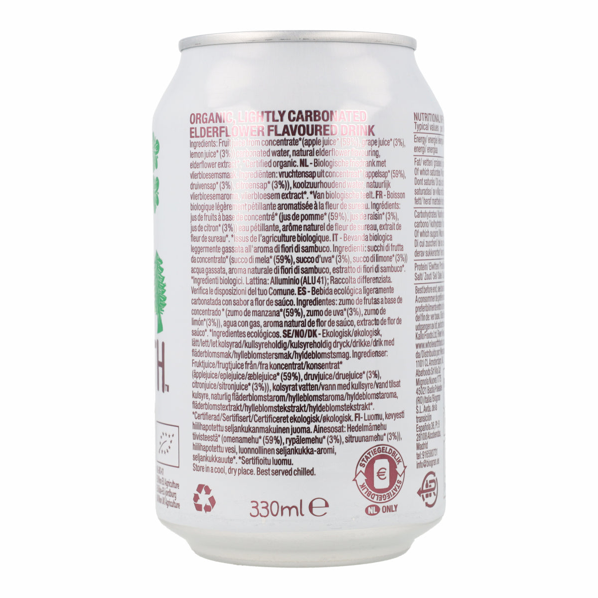Napój ekologiczny z czarnego bzu Whole Earth 330 ml