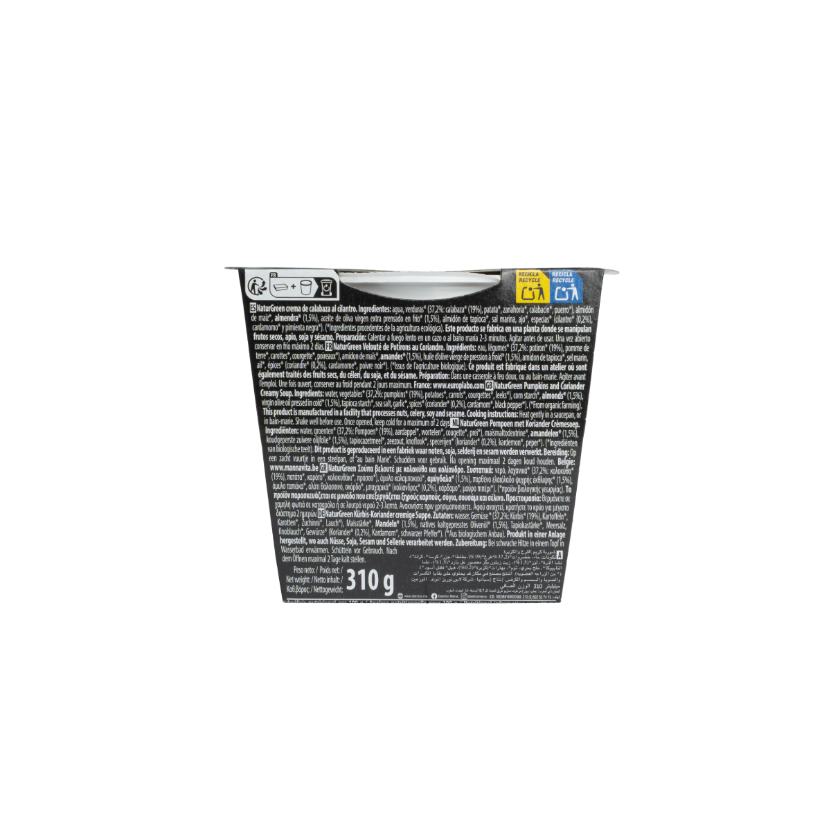 Krem z dyni i kolendry Naturgreen, 310 g