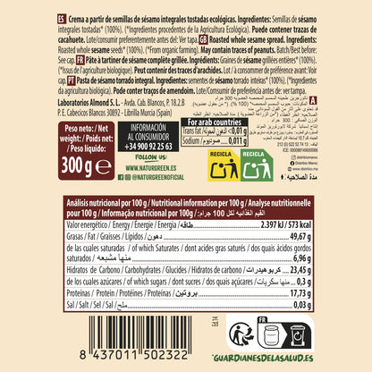 Tahini prażone Naturgreen 300 g