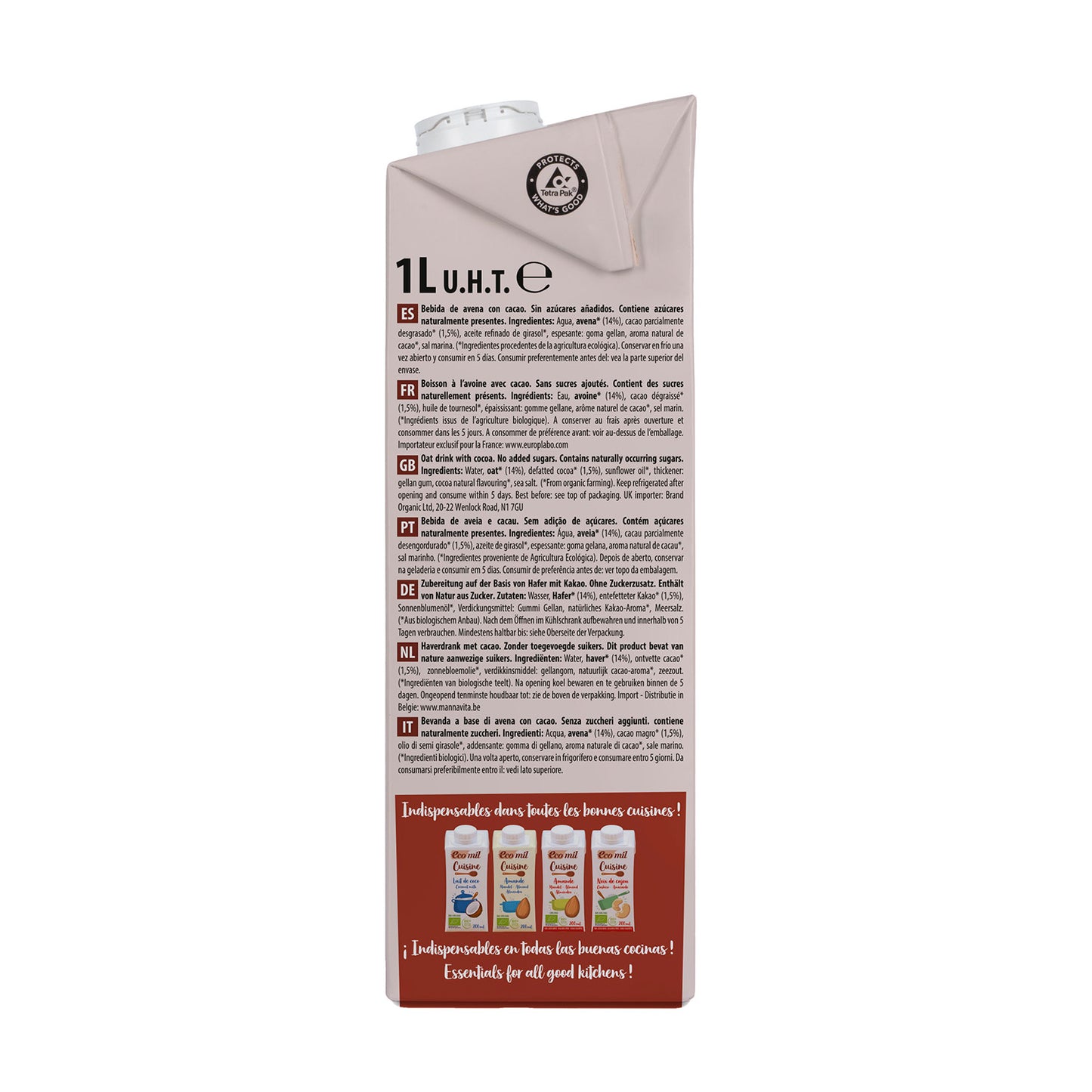 Zestaw 6 x Napój owsiany Choco NaturGreen 1 l