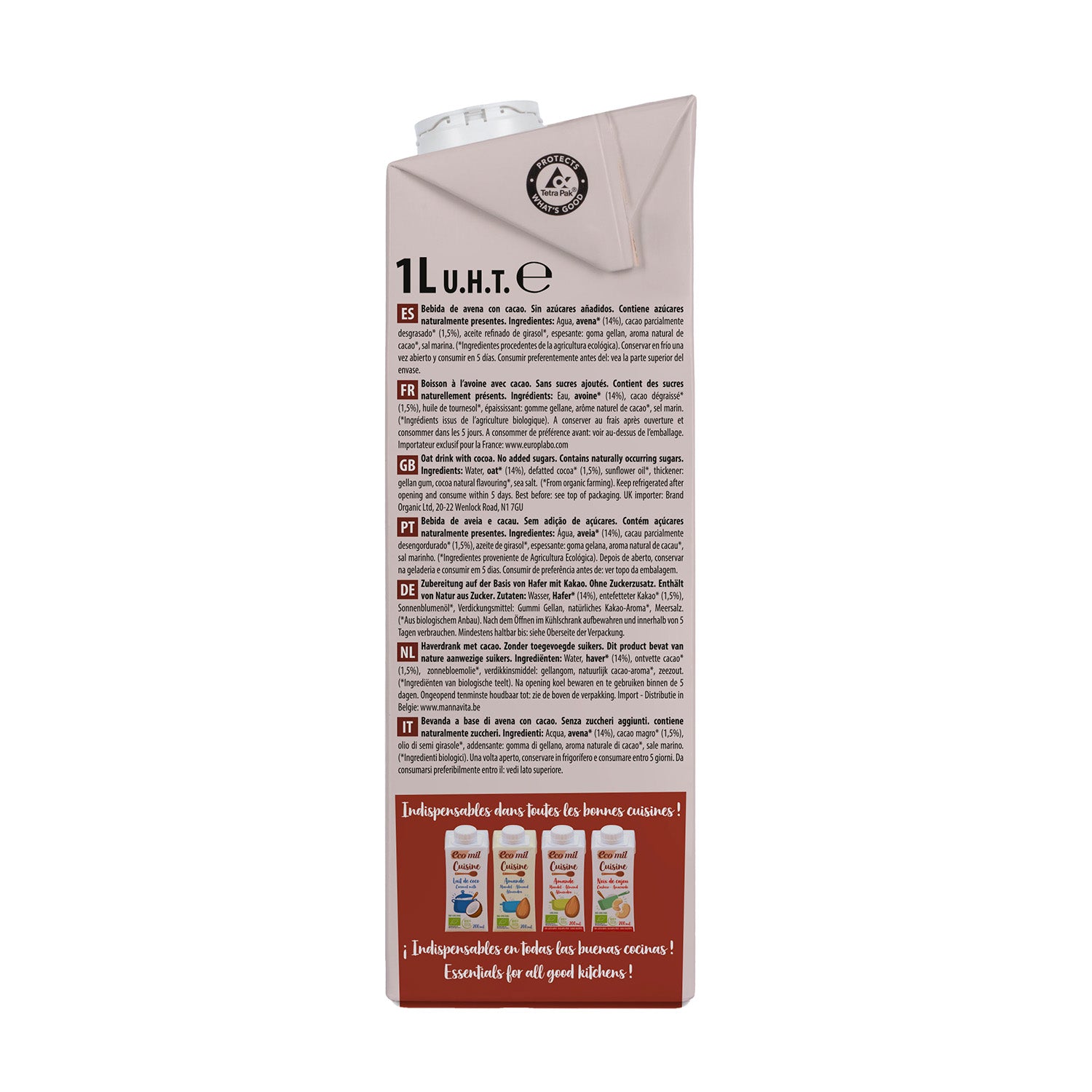 Zestaw 6 x Napój owsiany Choco NaturGreen 1 l