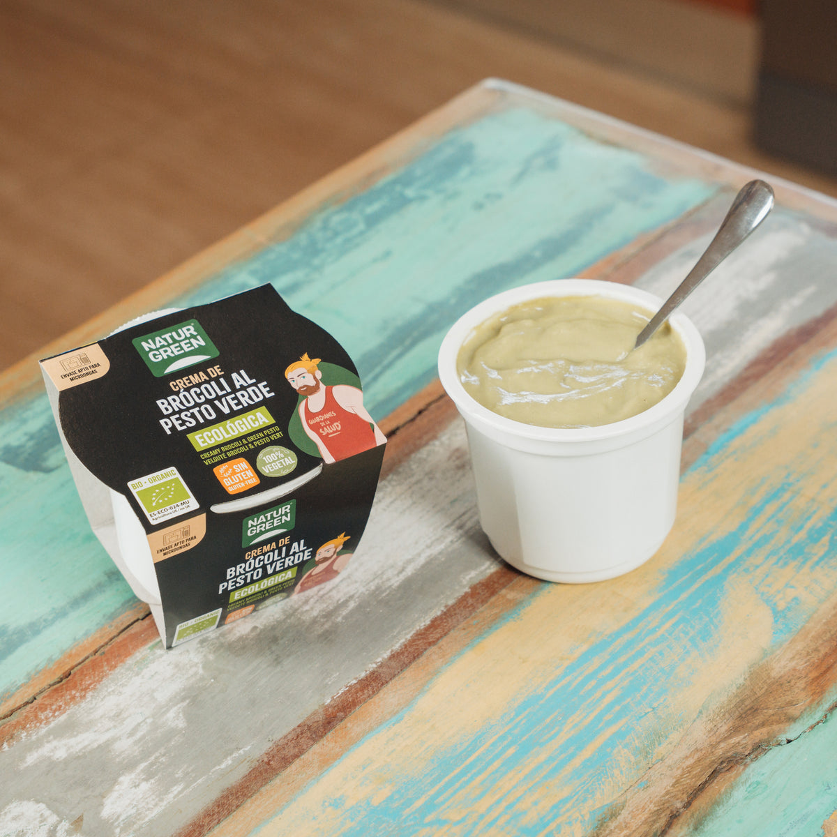 Krem z brokułów z zielonym pesto Naturgreen, 310 g