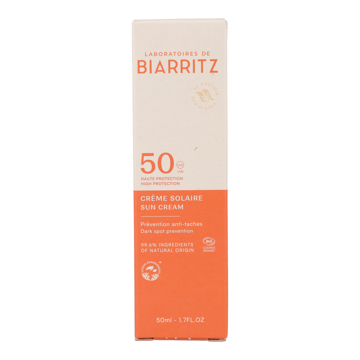 Krem przeciwsłoneczny do twarzy SPF 50 Laboratorios Biarritz 50 ml