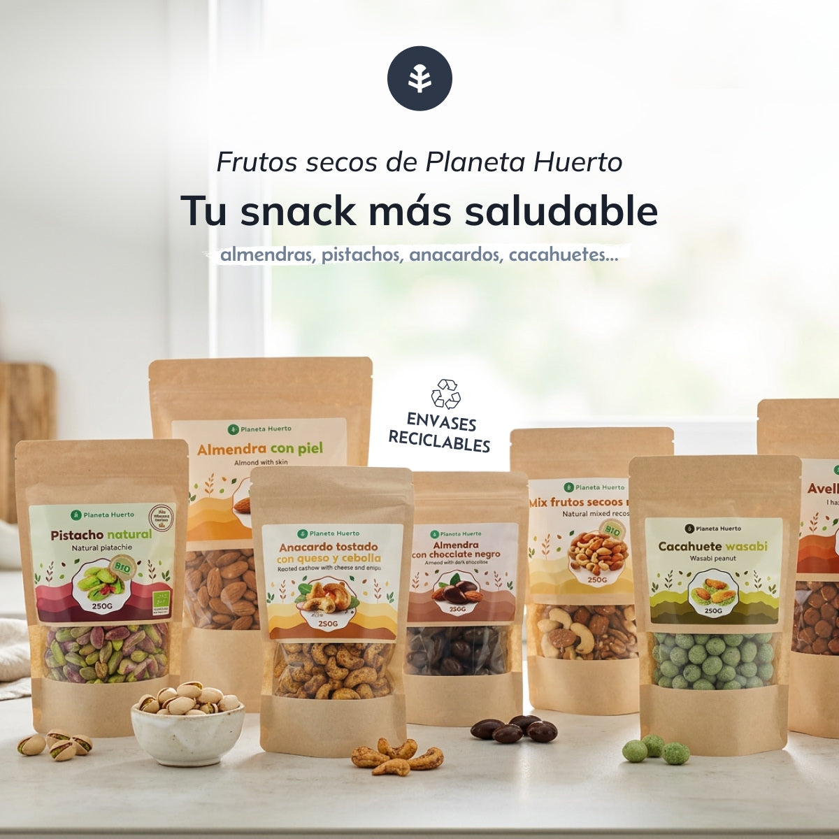 Nueces peladas ECO Planeta Huerto 1 kg