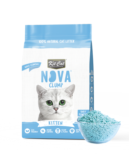 Zestaw Cat Arena Eco SoyaClump - Kitten Baby Powder 7 l Żwirek dla kotów