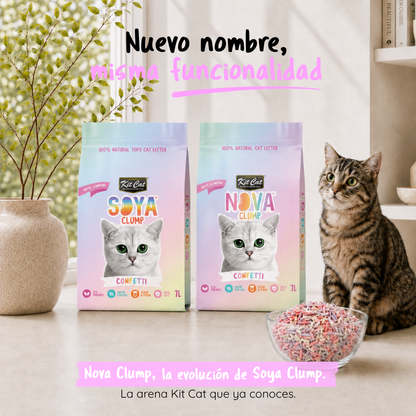 Zestaw Cat Arena Eco SoyaClump - Confetti 7 L Żwirek dla kotów