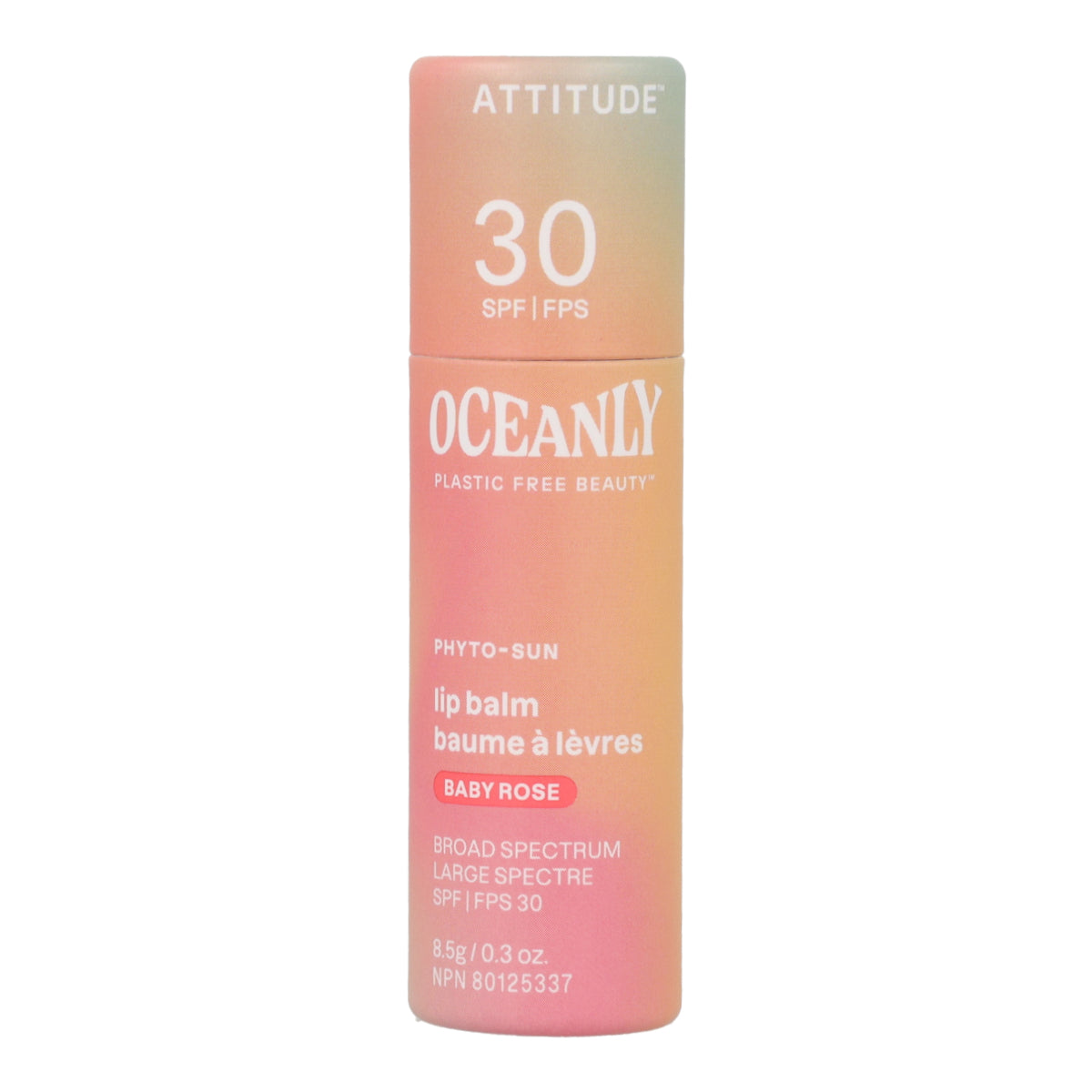 Oceanly - PHYTO-SUN Balsam do ust z kolorem SPF 30 - Baby Rose, Attitude, 8,5 g
