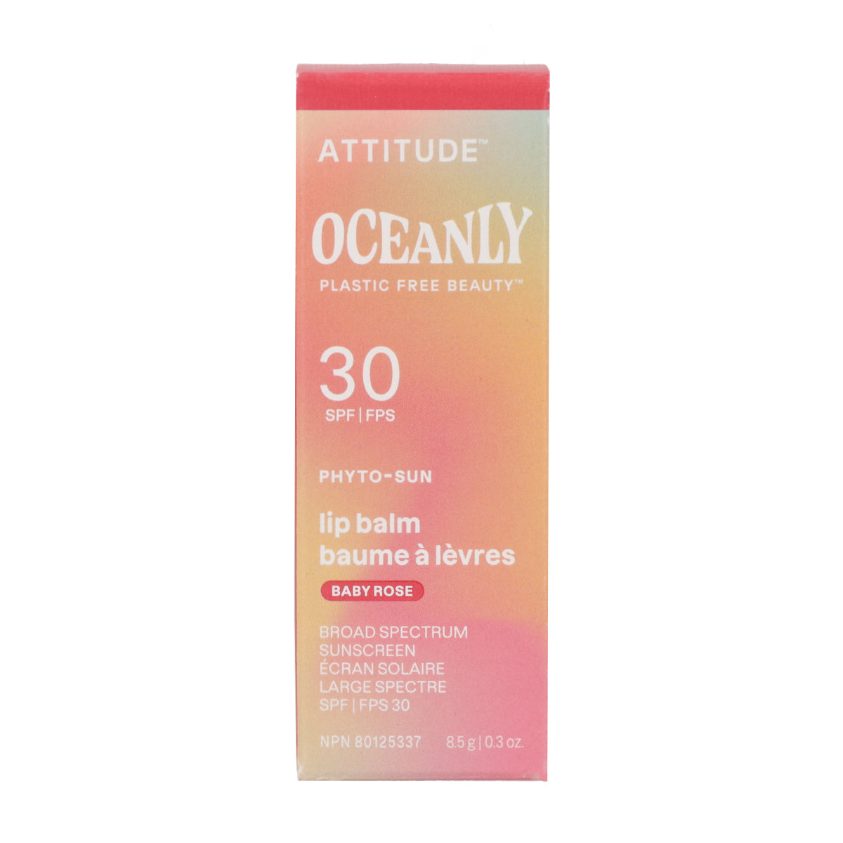 Oceanly - PHYTO-SUN Balsam do ust z kolorem SPF 30 - Baby Rose, Attitude, 8,5 g