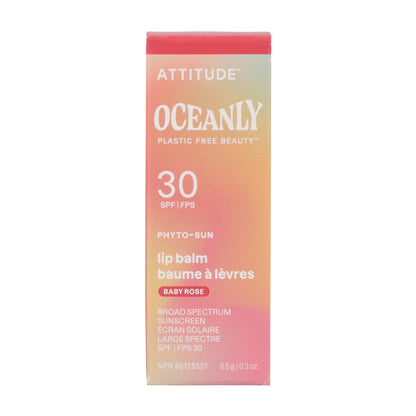 Oceanly - PHYTO-SUN Balsam do ust z kolorem SPF 30 - Baby Rose, Attitude, 8,5 g