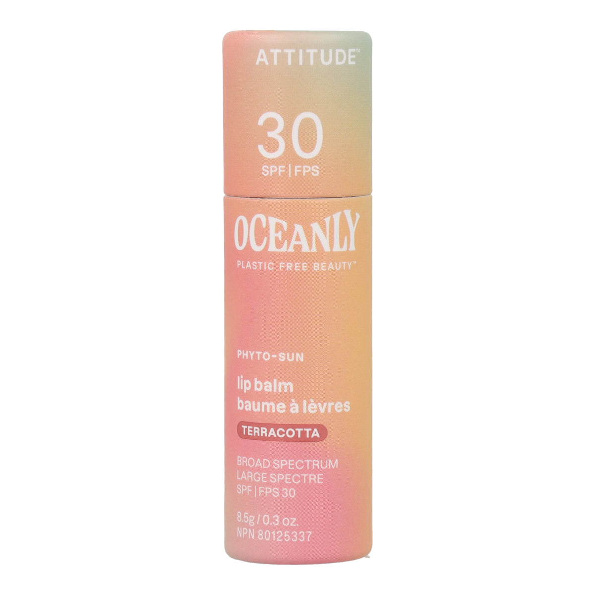 Oceanly - PHYTO-SUN Balsam do ust z kolorem SPF 30 - Terakota, Attitude, 8,5 g