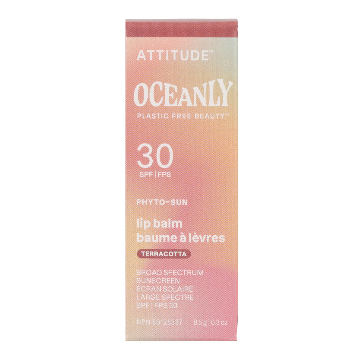 Oceanly - PHYTO-SUN Balsam do ust z kolorem SPF 30 - Terakota, Attitude, 8,5 g