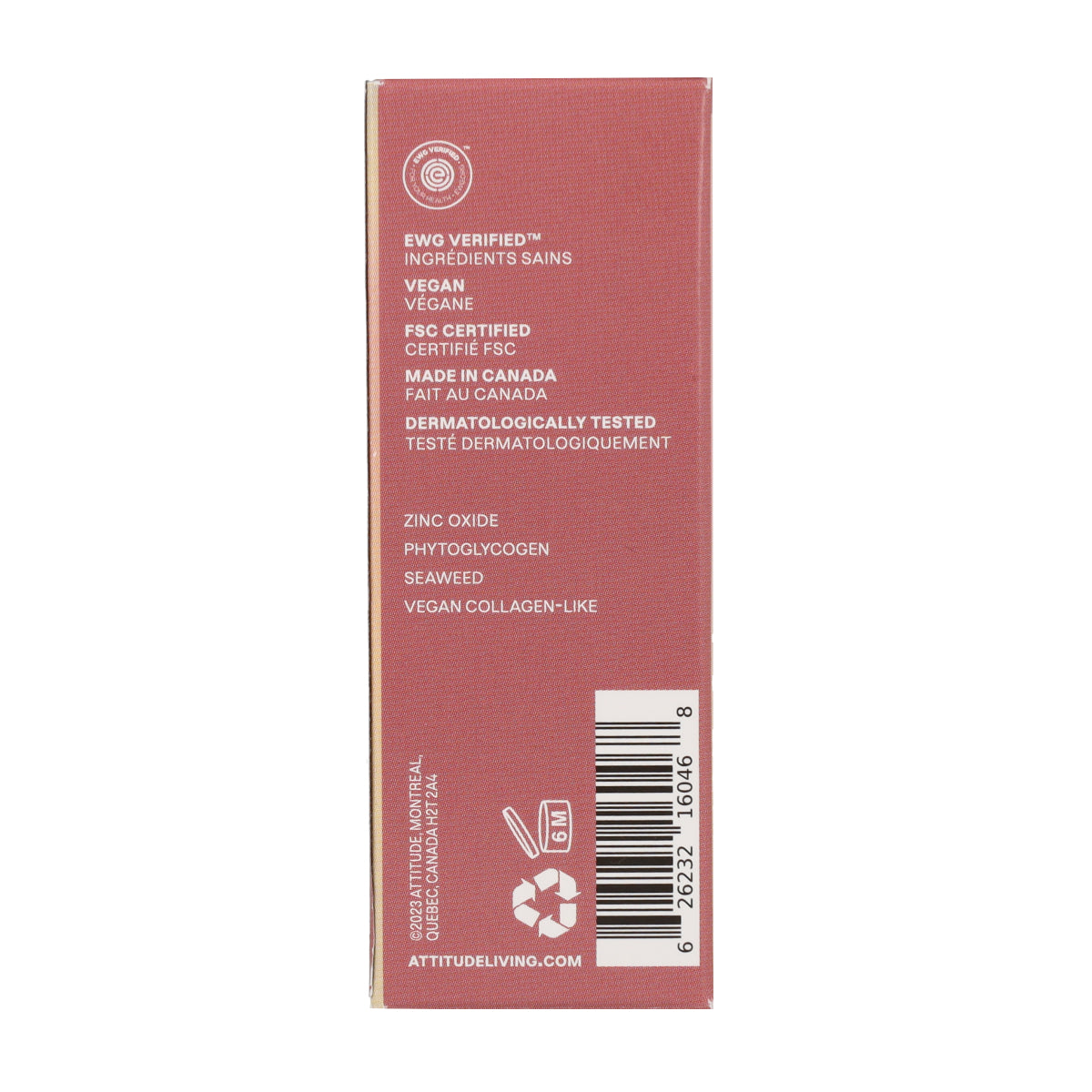 Oceanly - PHYTO-SUN Balsam do ust z kolorem SPF 30 - Terakota, Attitude, 8,5 g