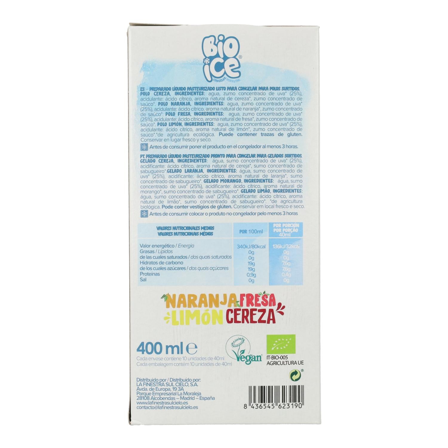 Polos Bio Ice La Finestra Sul Cielo 400 ml