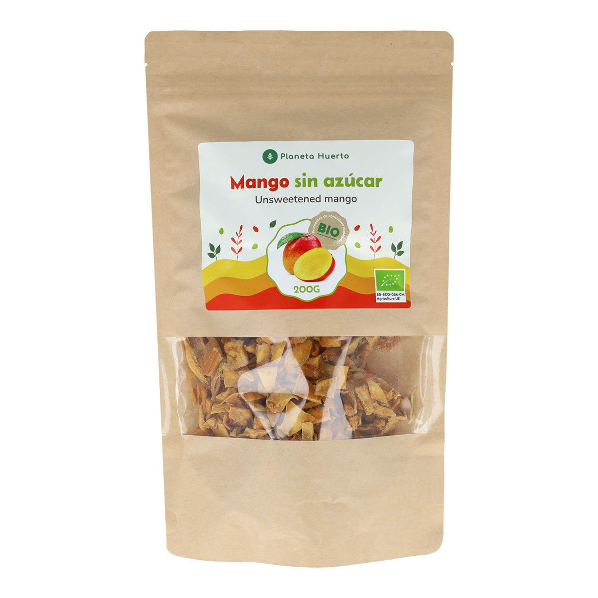 Tiras de mango sin azúcar ECO Planeta Huerto 200 g