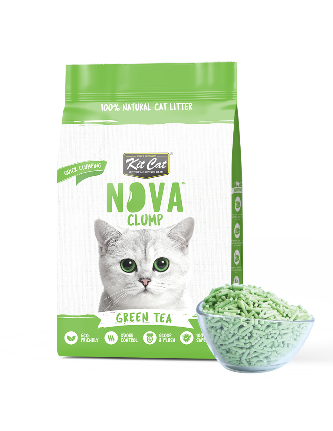 Zestaw Cat Arena Eco SoyaClump - Green Tea 7 l Żwirek dla kotów