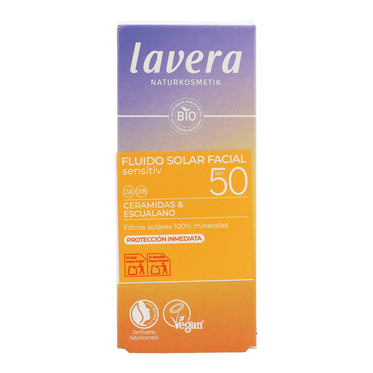 Fluid przeciwsłoneczny do twarzy SPF50 Lavera 40 ml