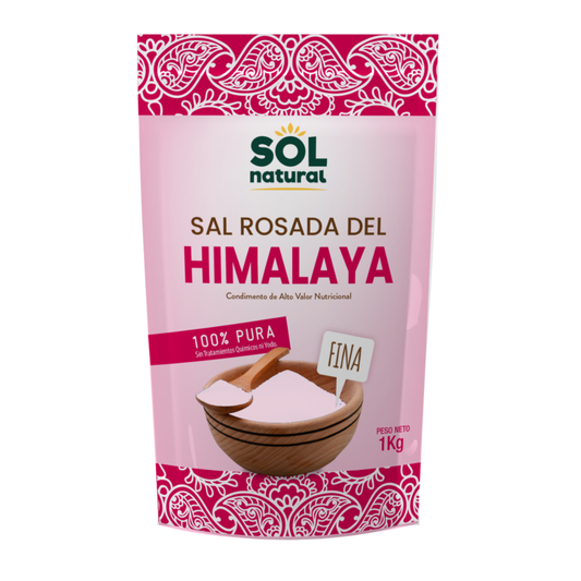 Różowa sól himalajska drobnoziarnista, Sol Natural 1 kg