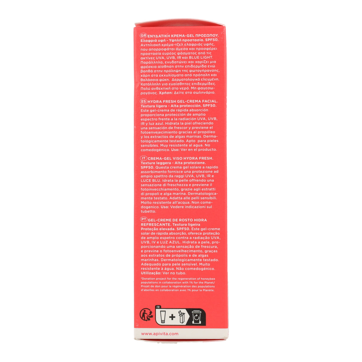 Żel do opalania Hydra Fresh SPF50 Apivita 50 ml