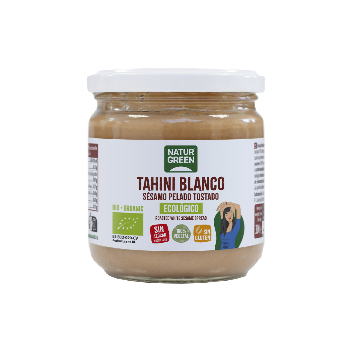 Krem z białego tahini bezglutenowy Naturgreen 300 g