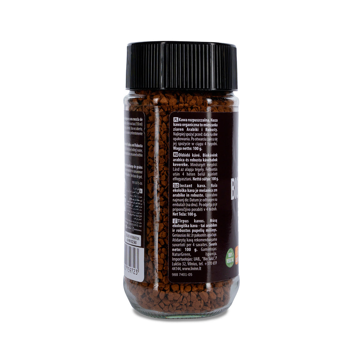 Kawa rozpuszczalna ekologiczna Naturgreen 100 g