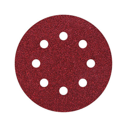 25 discos adhesivos de lijar perforadas Ø 125 mm Wolfcraft Grano 120