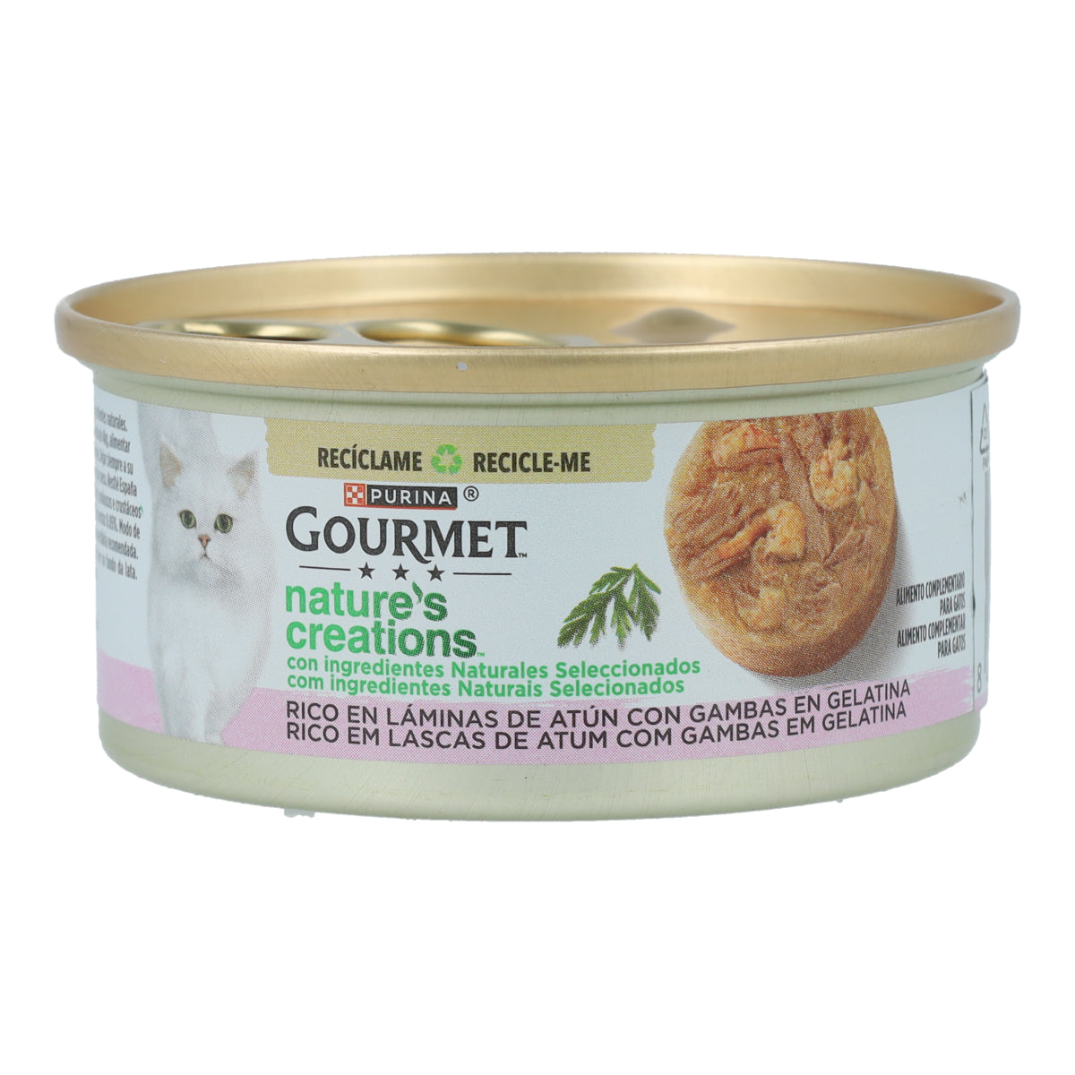 GOURMET Nature's Creations Bogate w plastry tuńczyka z krewetkami w galaretce 70 g