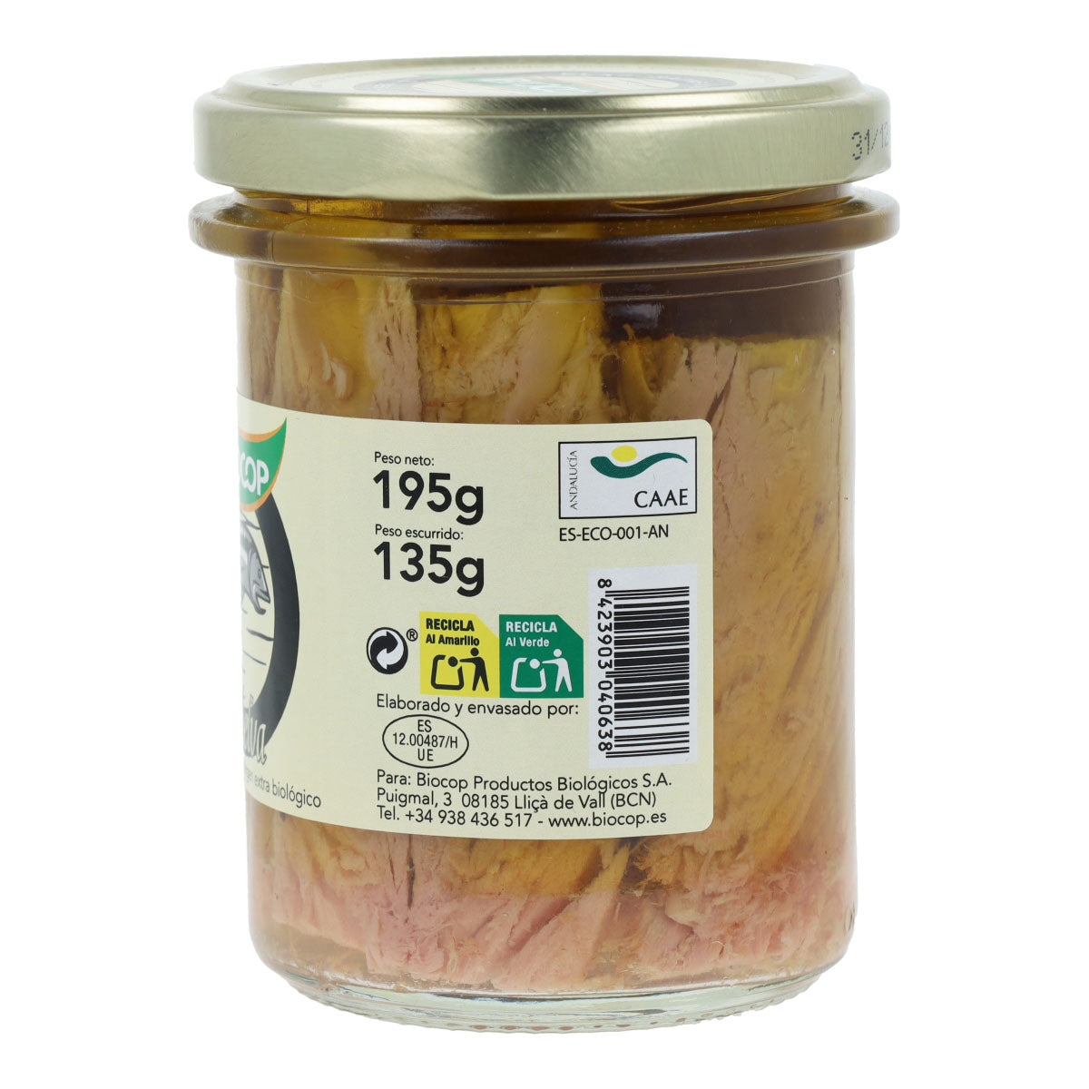 Konserwa z filetami z makreli Bio Biocop 195 g
