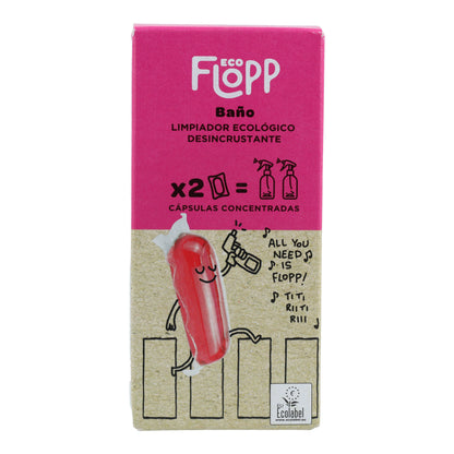 Środek czyszczący do łazienek rozpuszczalny w wodzie Flopp  Refill 2 kapsułki