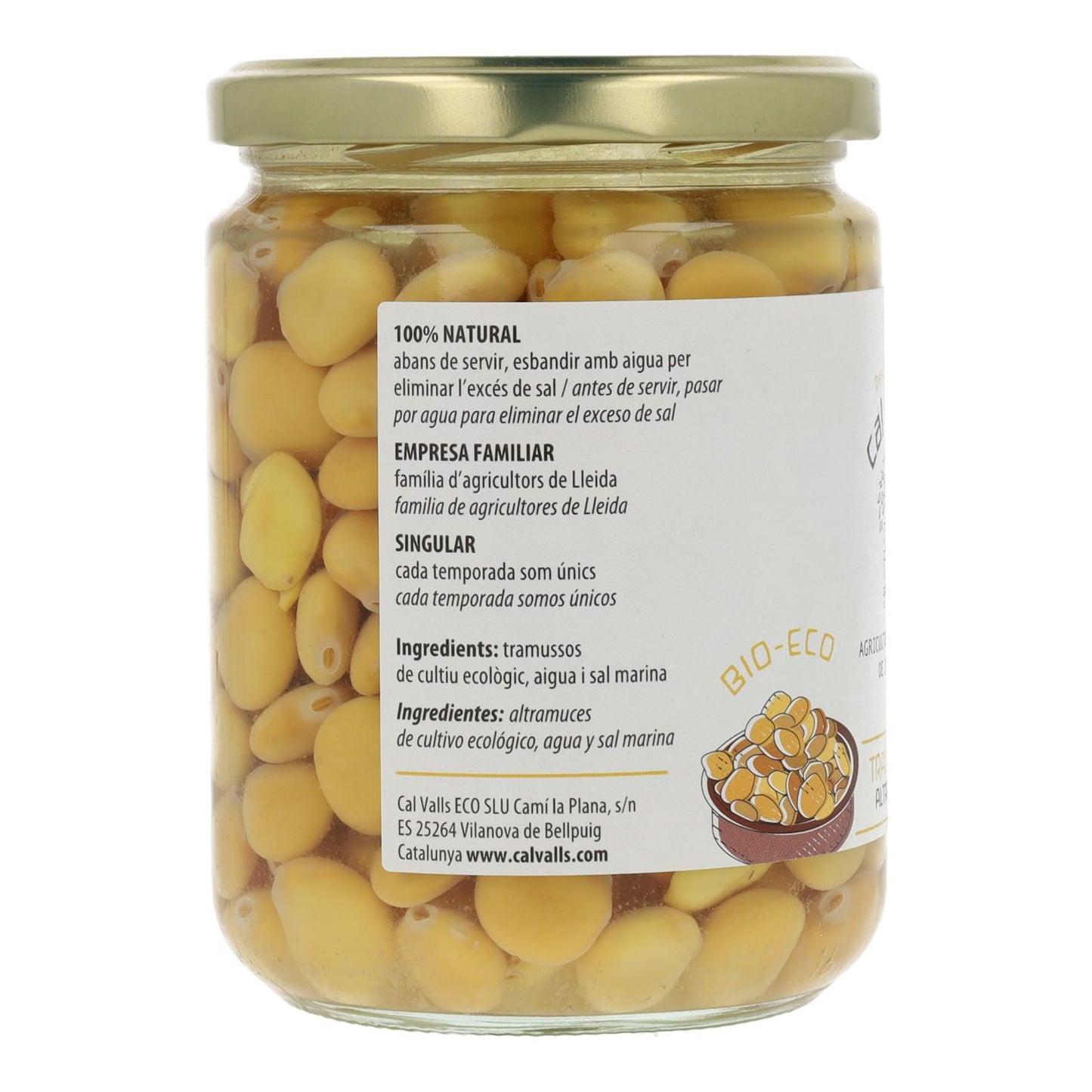 Altramuces al natural ECO Cal Valls 270 g