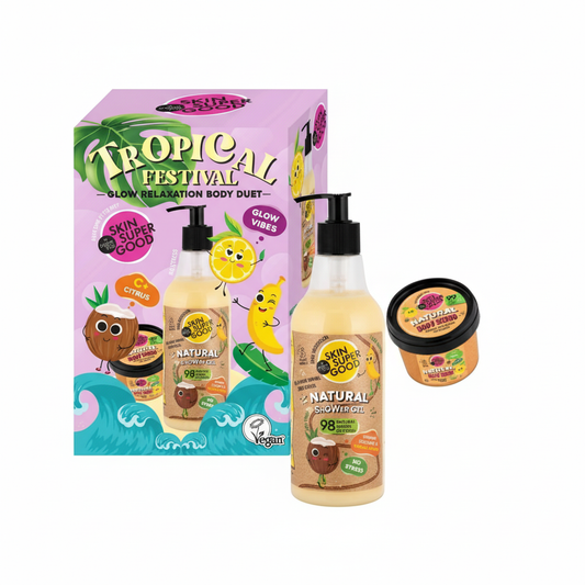 Dúo corporal «Festival Tropical» Skin Super Good 250 ml/100 ml