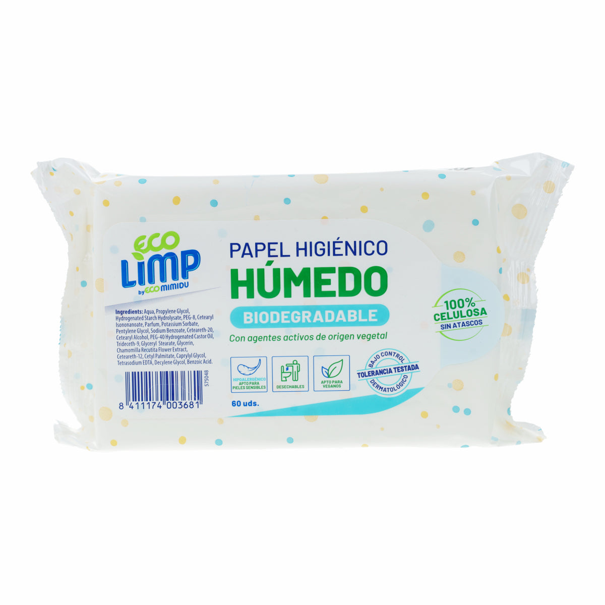 Wilgotny papier toaletowy Mimidu ECO 60 szt.