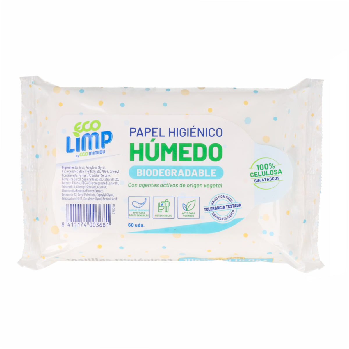 Wilgotny papier toaletowy Mimidu ECO 60 szt.