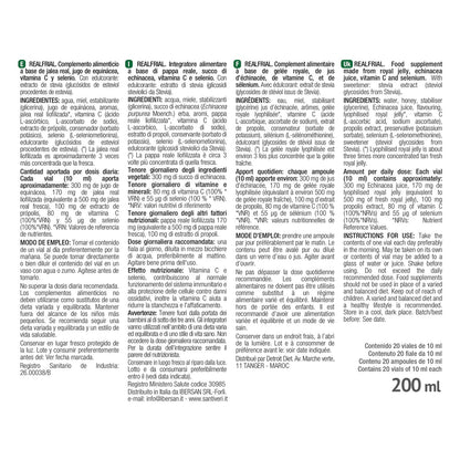 Realfrial Propolis + Echinacea Santiveri 20 fiolek
