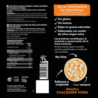 Mini naleśniki proteinowe z rozmarynem SANTIVERI 50 g