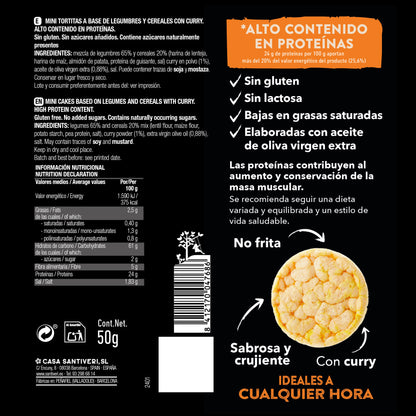 Mini naleśniki proteinowe curry SANTIVERI 50 g